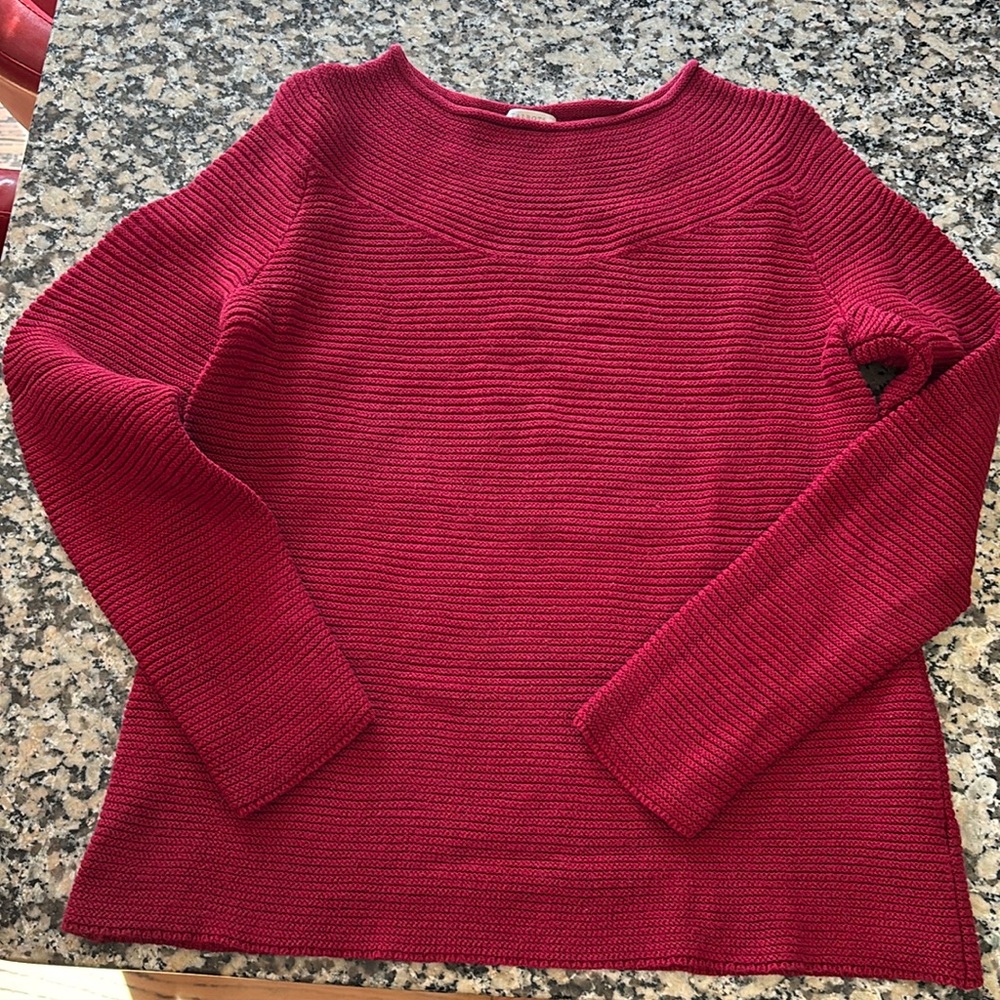 Talbots small, ribbed, scooped neck Sweater - Picture 5 of 16